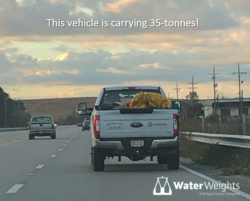 JimJotaUG's tweet photo. Photo courtesy of a customer on the freeway. Thanks, Tad!

Headed to a load test carrying 35 tonnes! #WaterWeights

#crane #loadtesting #waterbags #hoist #weighttesting #liftingequipment #loadtestbags #proofload #craneweights #cranesafety https://t.co/MhMVt2hCfo