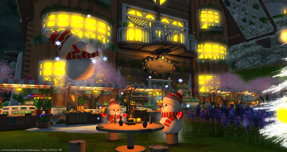 RButtercream's tweet photo. Outdoor with my awesome friends and neighbours!! #FFXIV #FFXIVHousing https://t.co/hGuj0vDHzV