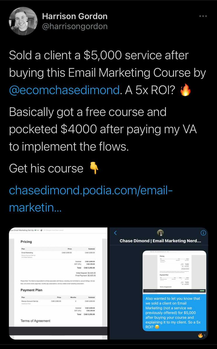 Thanks for reading!Below are some reviews of people who have used my two email marketing courses.Zero to One:  https://chasedimond.podia.com/&nbsp;Advanced:  https://gumroad.com/l/chasedimond&nbsp;Hop in if you want to get to 6, 7, or 8 figures using email marketing.