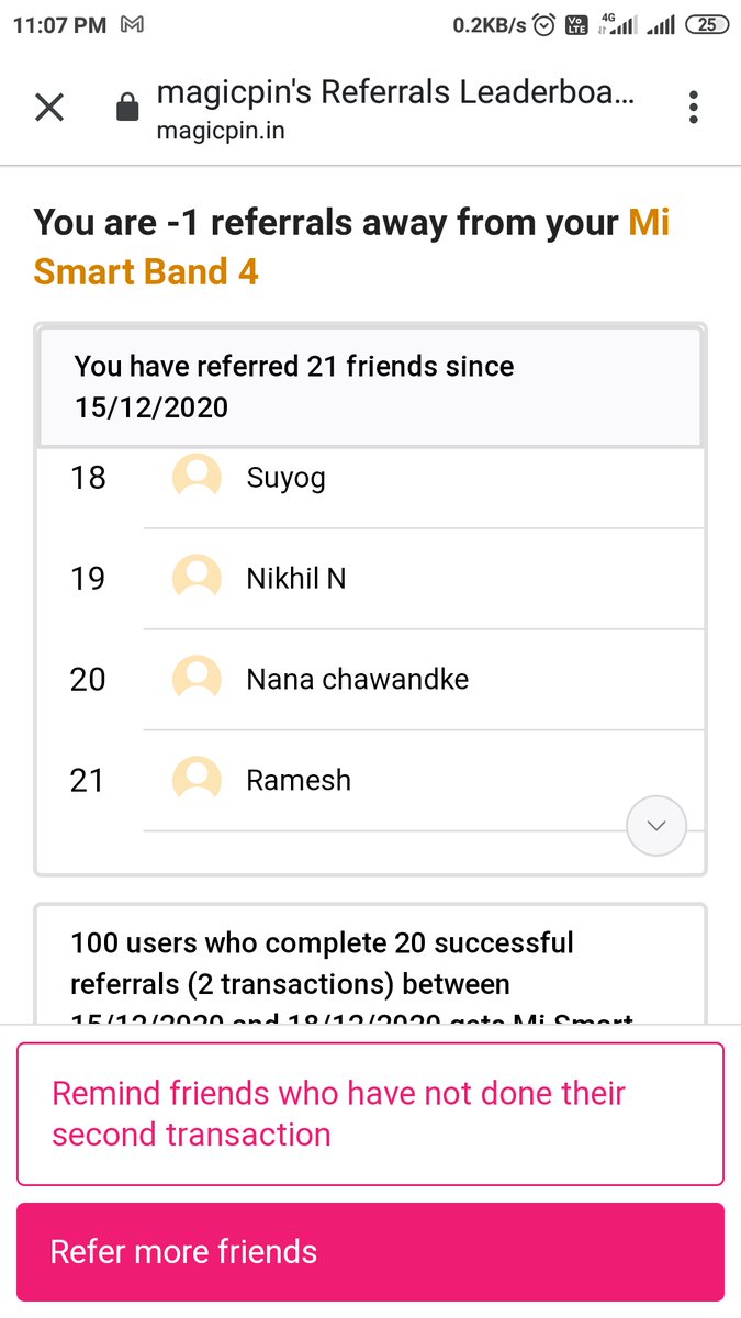 sknagmoti's tweet photo. @CareMagicpin In the previous comments, I have attached screenshots of 13 successful Referrals and now attaching screenshots of more 8 successful referrals.
I request you to don't make fraudulent activities.
#FraudMagicpin
#FakeOffers https://t.co/b4Z1qJ1F6r