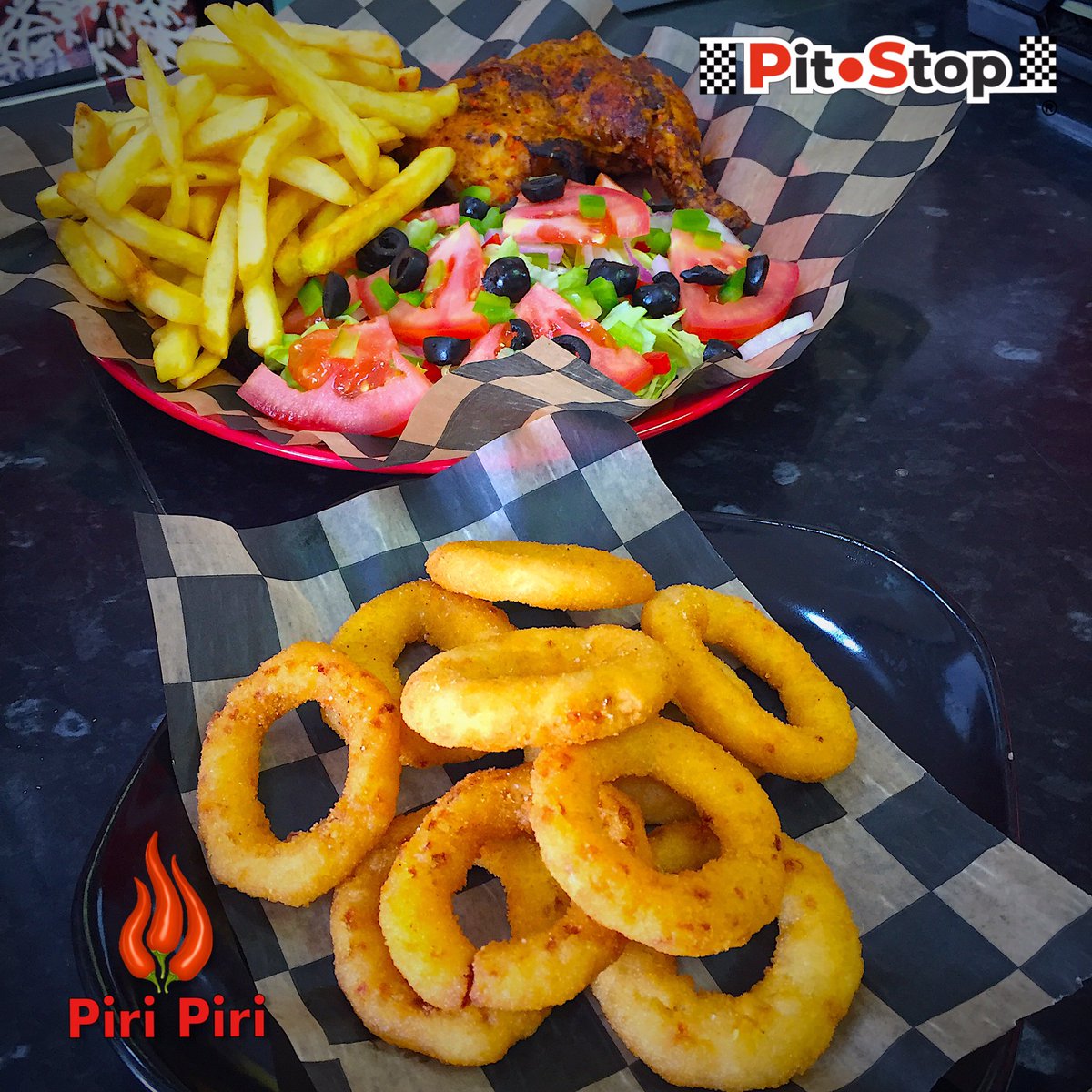 Pizzaypollo's tweet photo. Pollo Piri Piri, papas y ensalada, aros de cebolla, #pitstoppizzaypollo el lugar para compartir amistad y sabor #polloalaparrilla #polloasado #machali https://t.co/1XnoZUV4qP
