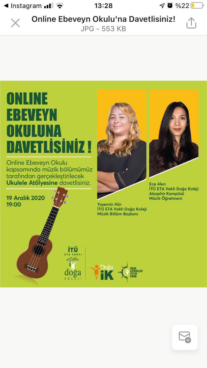 Eğlenceli bir atölye çalışması olacak☺️#ukulele