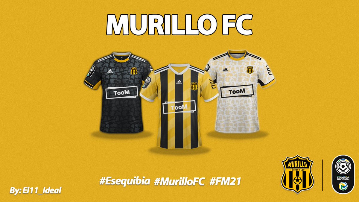 El_11_Ideal's tweet photo. Kits del #MurilloFC de la 1era Div de #Esequibia para el #FM21 .
Breve historia: Es el equipo importante de la ciudad de Murillo, tiene sus colores en honor a Peñarol cuando realizó una gira por el país.
Espero que os guste!
@nahuelzn @Regista13FM https://t.co/LjdYMbCYvp
