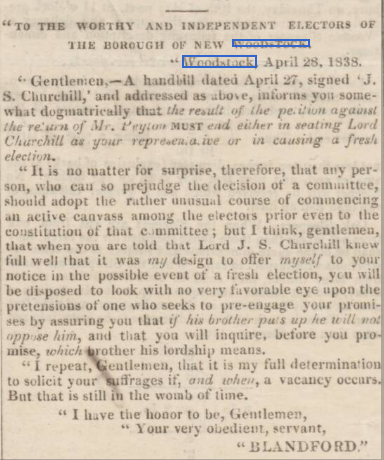 Delightfully, they ran on party platforms - the elder a Conservative, his younger brother a Liberal. This is ... not something that happens so much any more. But at least the family seat was safely controlled, whatever happened.