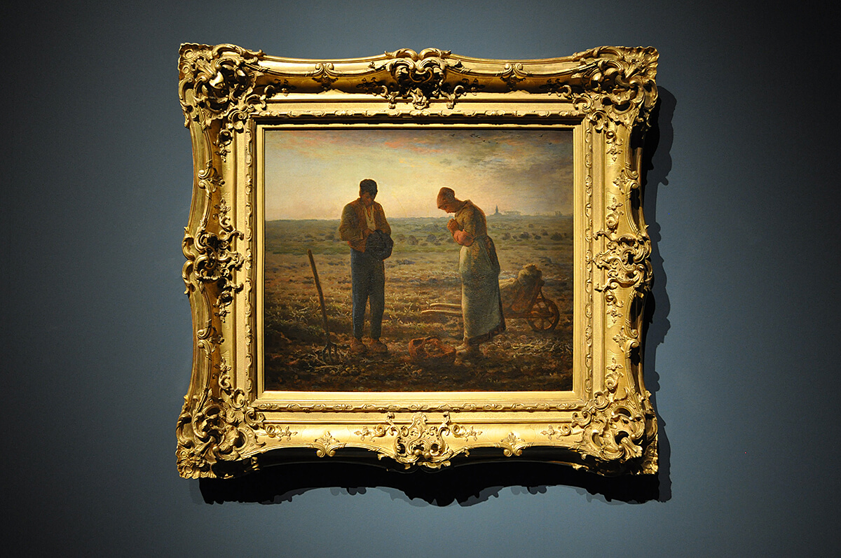 Jean-François Millet, L'Angélus, 1857-1859. Coleccción Museo Orsay.