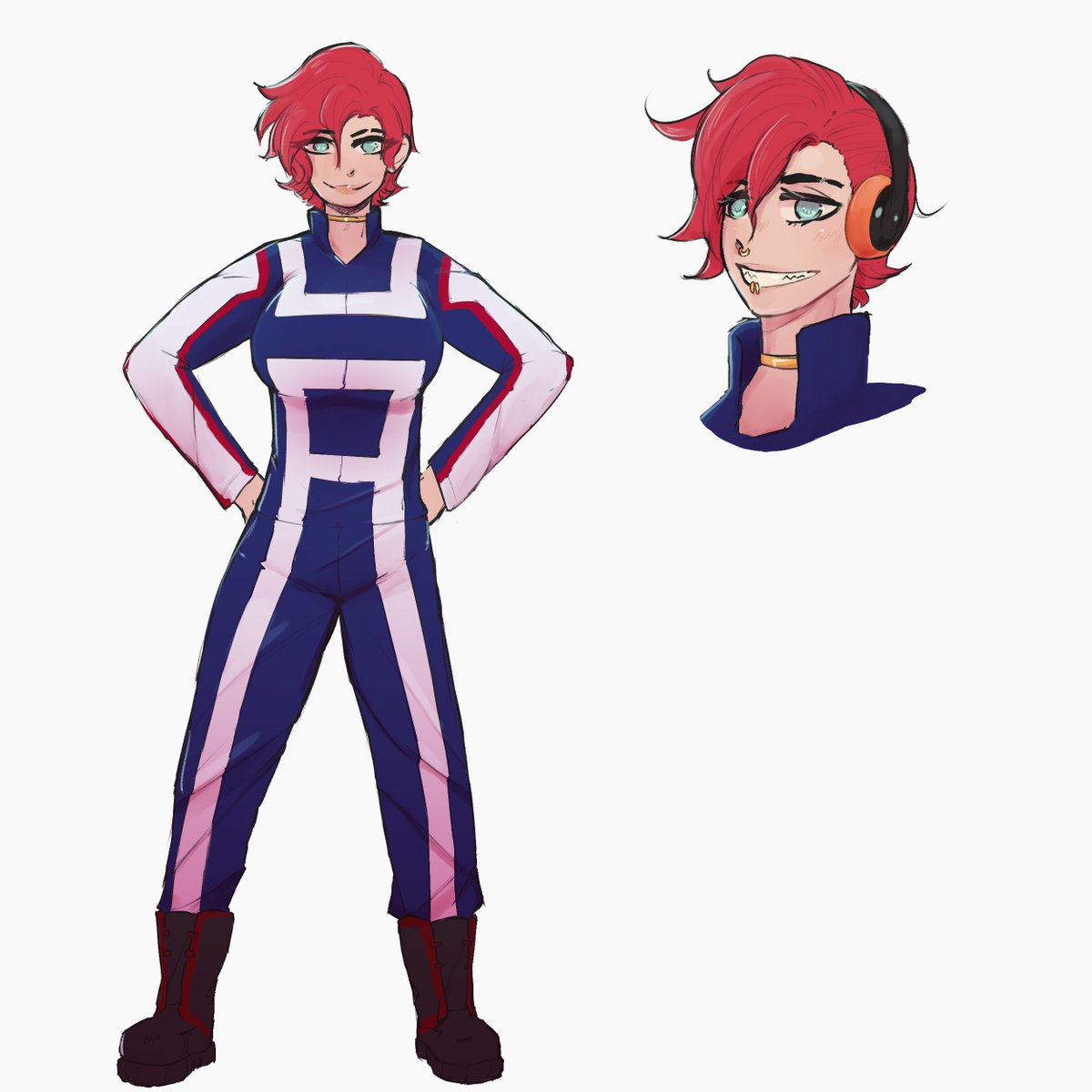 Raven_HK_'s tweet photo. Drew some creator I like from tiktok as a #BNHA #MyHeroAcademia  UA student (not going to tag her cause I already did there)
she's an amazing person and a role model that gives me lots of inspiration <3 https://t.co/fupOM3vLrD