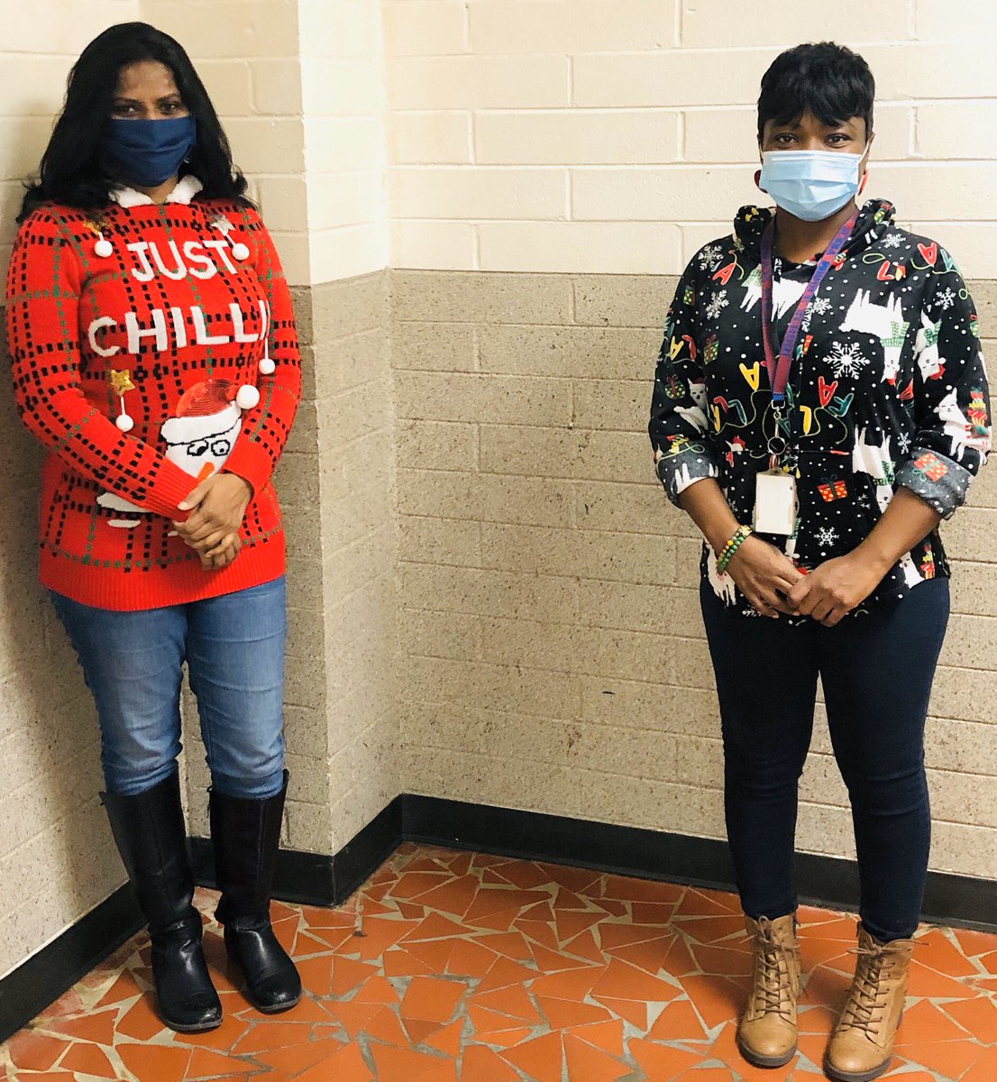 Last day of school in 2020! Unforgettable year!! Thank God for His mercies🙏🏻 #uglychristmassweater 
<a href="/WAPerryMS/">W.A. Perry MS Eagles</a> 
<a href="/KenyaSeawright/">KenyaRae</a>
