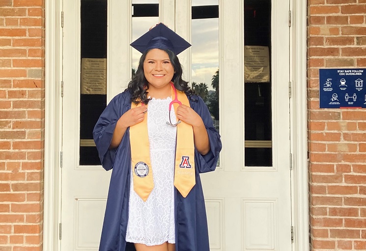 UAZNursing's tweet photo. Take a moment to read more about one of our inspiring graduates! Yesterday, Shynnah Tacheene graduted with the inaugural cohort of our Bachelor of Science in Nursing Integrative Health pathway, located in Gilbert, Ariz. https://t.co/i0TNi3iNsy #YON2020 #WildcatNurses https://t.co/AFB11yDekG