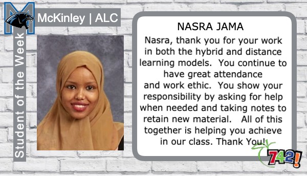 ISD742's tweet photo. Congratulations to these McKinley Students of the Week! #742bethedifference @Dralj1 https://t.co/Mz5WJkqEzL