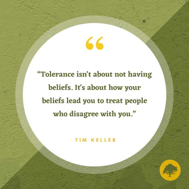 💛"Tolerance isn't about not having beliefs... it's about how your beliefs lead you to treat people who disagree with you." ~Pastor Tim Keller 💛

Showing grace, patience and tolerance are crucial to dealing with challenging times.

🌳For more on Flipped➡ buff.ly/34XuHfS