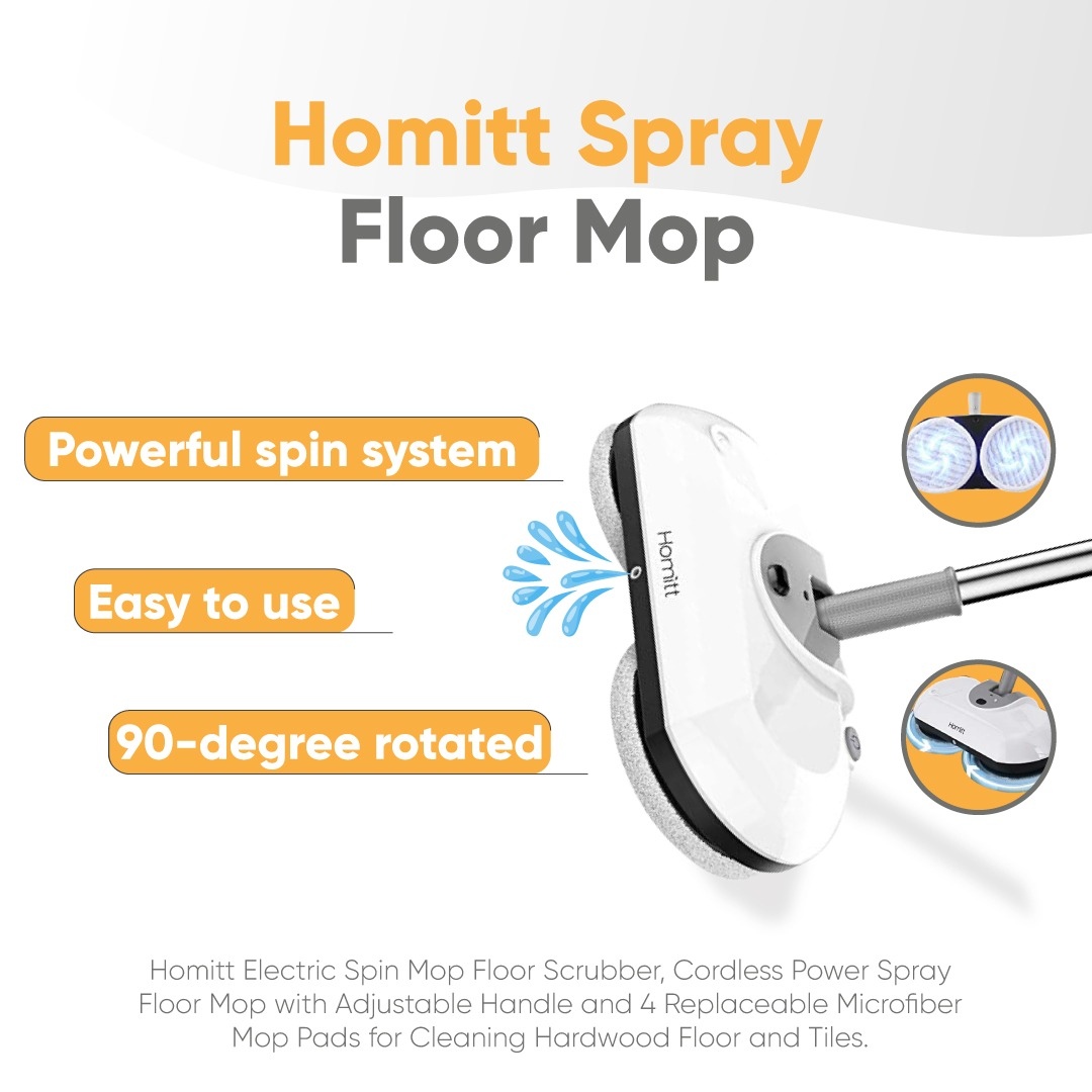 manysolutionsco's tweet photo. Homitt Cordless Power Spray Floor Mop

-Cordless Power Spray 
-Floor Mop 
-Adjustable Electric Spin Mop
-Floor Scrubber

#homitt #cordless #mop #floormop #electricspin #scrubber #innovative #solutions #tech⁠ #smarttech #urban #ecommerce #science #manysolutions https://t.co/U4v9m0JGvM