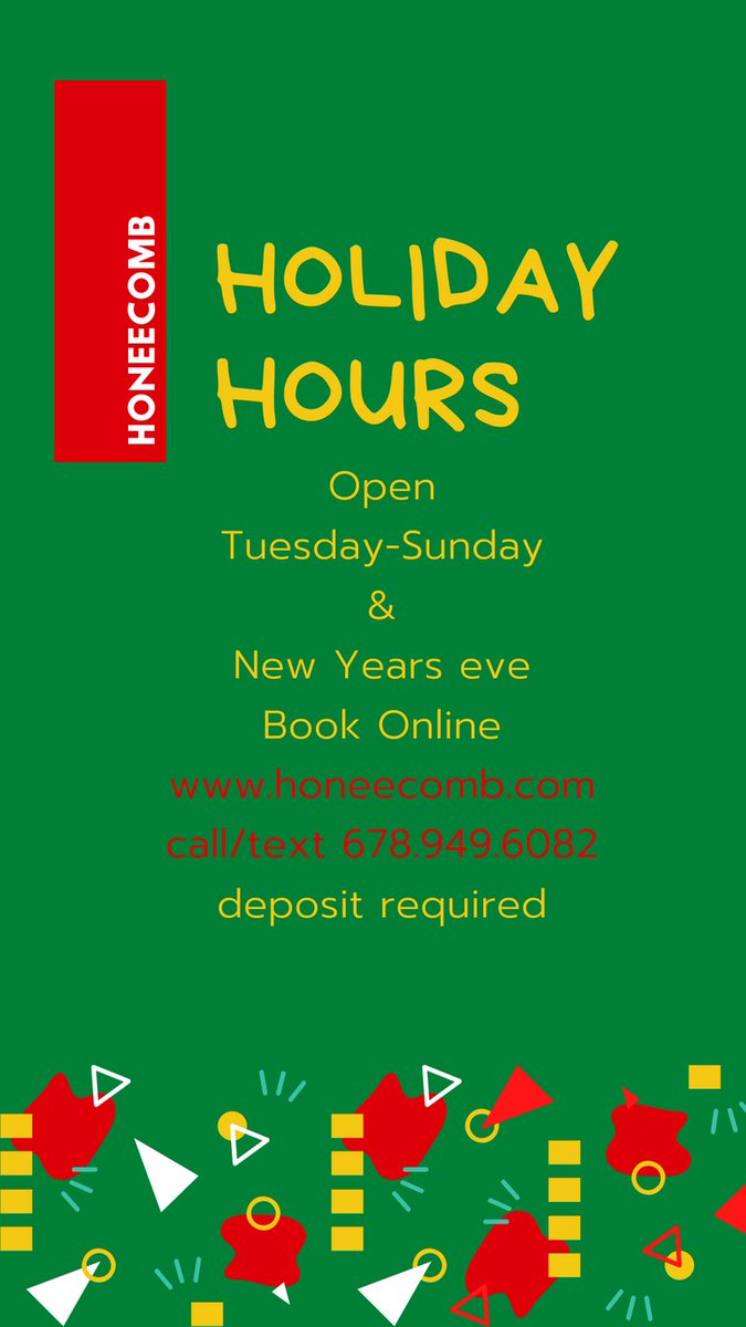honeecombsalon's tweet photo. We are open later and longer into the New Year! Book online or call anytime https://t.co/K0AAsuUKkz