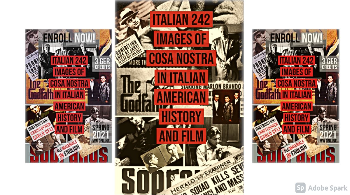 Chris_C_Celi's tweet photo. Continue your mafia studies at UWM in Spring 2021! Take  "Italian 242  - Images of Cosa Nostra in Italian American History and Film". Register Now!
https://t.co/TJjUhGAnC5

#antimafianewmedia #celi2 #celi3 #celi4 #mary1 https://t.co/qcAkVogplX