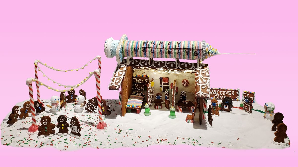 ...and while you are sightseeing don't miss the non-residential landmarks of the  #TSAGingerbreadCity - including a world renowned marbled pavilion, a modernist church with exquisite interiors, a castle fit for Kings and Queens, oh - and a very timely COVID clinic! (6/7)