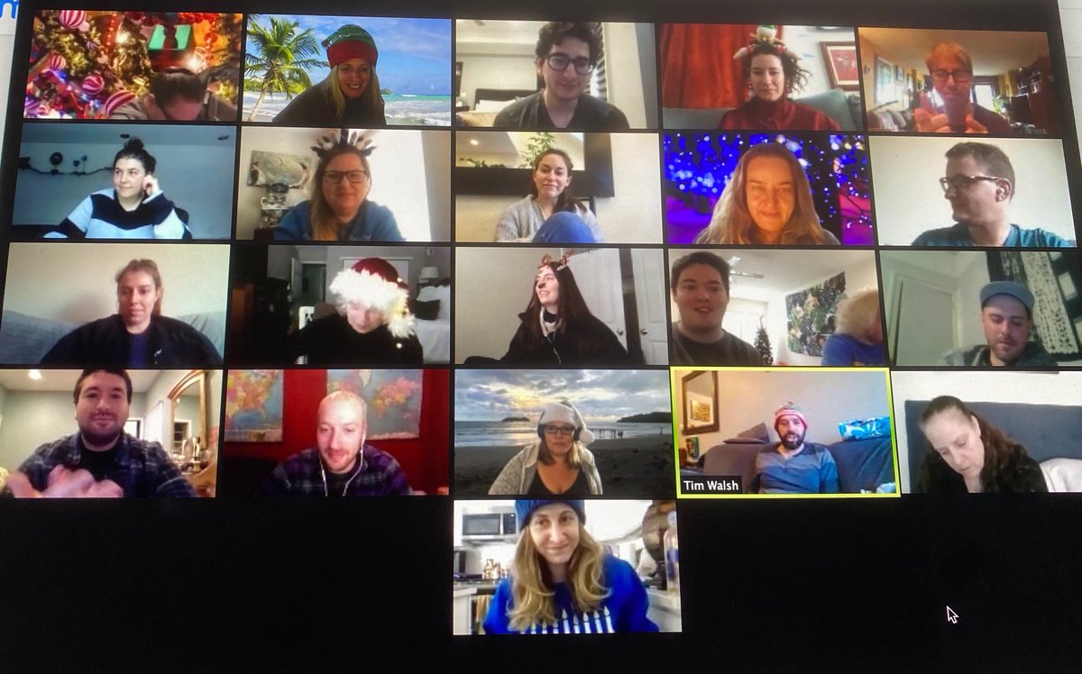AtlasTalent's tweet photo. Atlas Talent Agency’s Annual Staff Holiday Luncheon. This year brought to you by Zoom.
#BestStaffEver #HardestWorkingTeam
#MySecretSantaSpoiledMe
#GoTeamAtlas💕 https://t.co/Q5PyqYPQOF