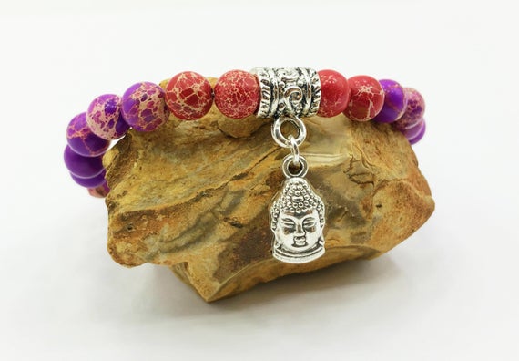 MorMalas's tweet photo. Purple &amp; Red Jasper Stones Buddha Bracelet https://t.co/VL8vODLHEk #jewelry #bracelets #beadedbracelets #buddhabracelet #jasperstones https://t.co/NMfFx0xbS3