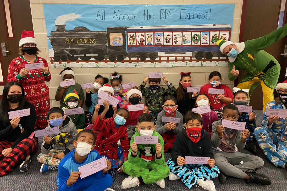 The Amazing Dragon Squad was “All Aboard” the RPE Express! We read the book and drank some hot cocoa in our comfy pajamas! #2ndgraderocks <a href="/HumbleISD_RPE/">River Pines Elementary</a> @