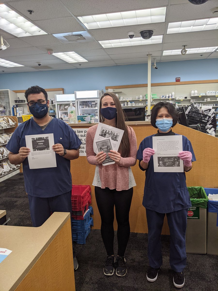 Hoping to spread some cheer students wrote and distributed #ThankYou letters to local #frontlineworkers. <a href="/DrToleno/">Dr. John A. Toleno</a> <a href="/UpperMerionSD/">Upper Merion Area School District</a>