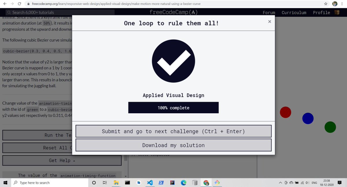 MadhukeshD's tweet image. Day 10 - Completed Applied Visual Design @freeCodeCamp 
#100DaysOfCode #100DaysOfWeb #WebDev #CodeNewbie