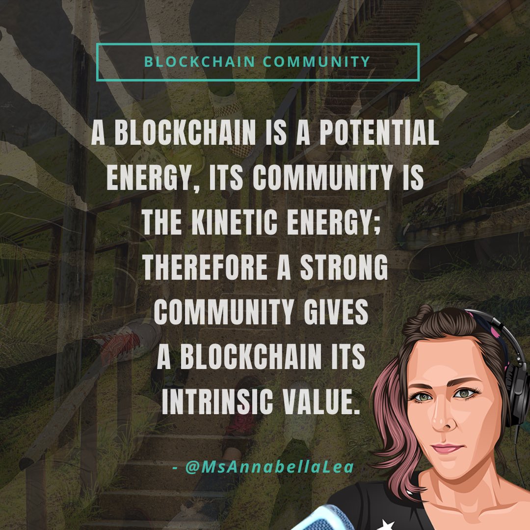 MsAnnabellaLea's tweet photo. Much love for the #Blockchain projects that value and nourish their community! You get it 🚀 https://t.co/TzS28C8kqJ