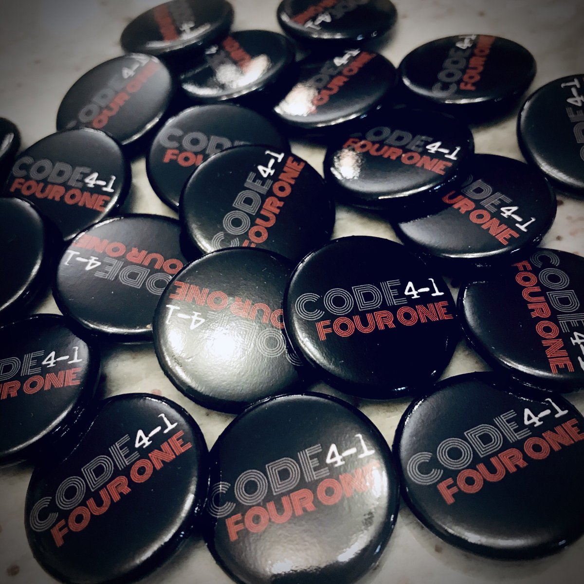 CodeFourOne's tweet photo. New #CodeFourOne Merch!
1.25” Buttons available now!
$2 each
To order:
Text “Ouch” to 682-702-4606. https://t.co/iFRZvopQcp