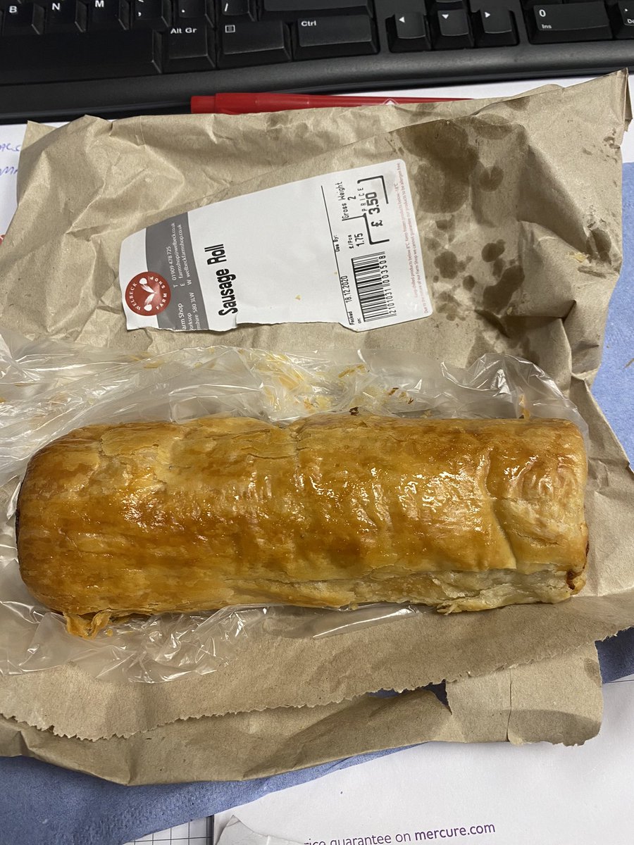 Big thank you to <a href="/welbeckfarmshop/">welbeckfarmshop</a> for bringing in some of their amazing sausage rolls today. They are the best in the world!