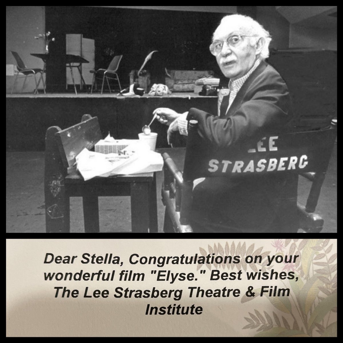 Thank you for viewing Elyse. Honored to be invited to speak at The Lee Strasberg Theatre and Film Institute, West Hollywood. 
Thank you, Sasha Krane. 
apple.co/3n9fVLy
<a href="/lstfiLA/">The Lee Strasberg Theatre & Film Institute LA</a>