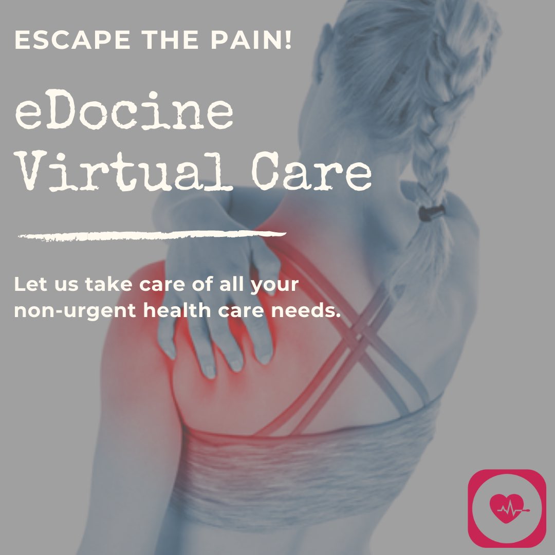 eDocine's tweet photo. Take all your non-urgent health care concerns to us! Get 24/7 access to our doctors via text, audio, and video calls on your mobile devices with @edocineapp. Download the eDocine App for FREE today!  #eDocine #telemedicine #health #eDocinecares #healthtech #jamaica https://t.co/v9St9FCkbw