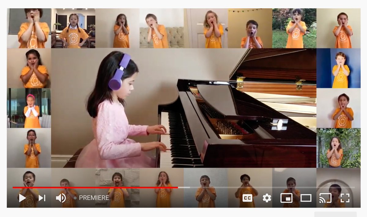 Standing "Strong in Song" together at today's first-ever virtual Winter Program! The wonders of technology are ALMOST as wonderful as the wonders of our students' collective voices! What a treat!