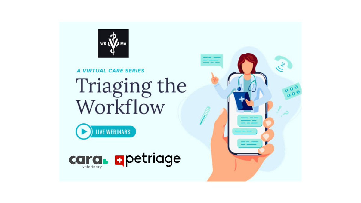Petriage's tweet photo. Register for our first webinar, What's The Pain?, January 15th, 12-1 PST
https://t.co/0Japv3ElRm
Join Dr. Shlomo Freiman and Jessica Vogelsang as they help veterinary teams understand the multiple ways virtual care tools can help!
#telemedicine #veterinarycare #WVSMA https://t.co/XFD97rhvRR