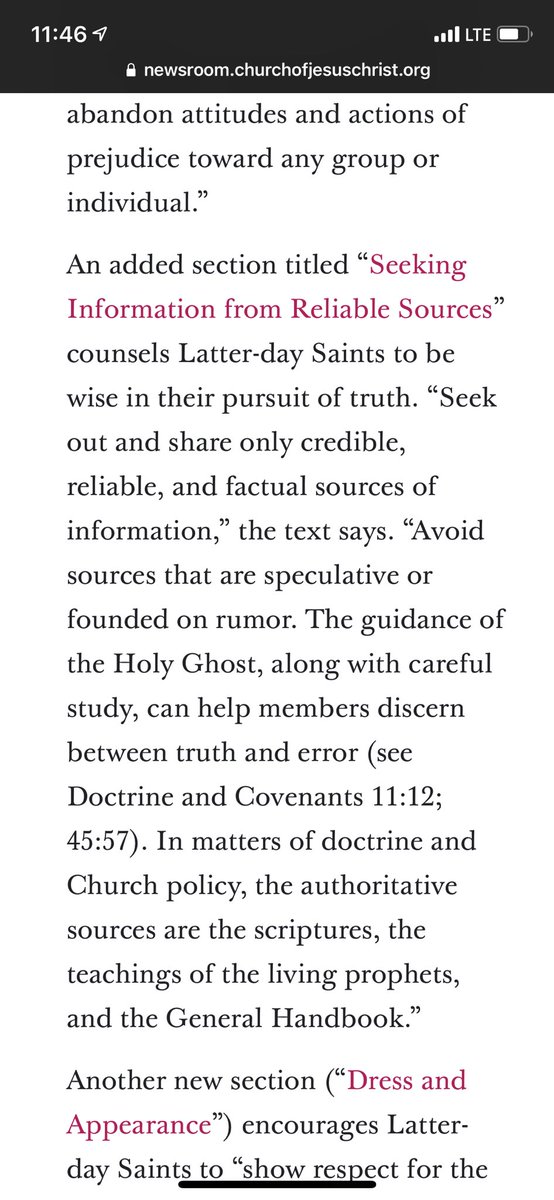 HisNameFirst's tweet image. The new section in the Church Handbook on “Seeking Reliable Sources” effectively disqualifies FairMormon as a source of information for members, considering how much speculation is present.