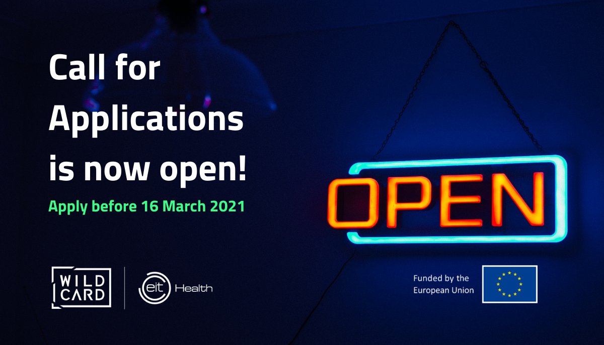 Wild Card calls for #innovators and #entrepreneurs to address the challenges of Eye &amp; Vision Care and Pain Management. Visit our website wildcard.eithealth.eu to learn more!
