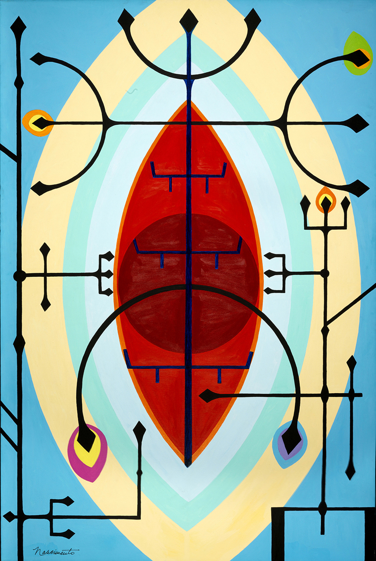 ipeafro's tweet photo. Sexta-feira. Dia de Obatalá (Oxalá), Rei da Pureza. Èpa Bàbá! Abdias Nascimento, "A Criação nº 2: Obatalá e Exu". Acrílico sobre tela, 101 x 125 cm. Búfalo, Estados Unidos, 1973
IPEAFRO_AN_040
#ipeafro
#museudeartenegra
#abdiasnascimento https://t.co/RRSFRfIFMV