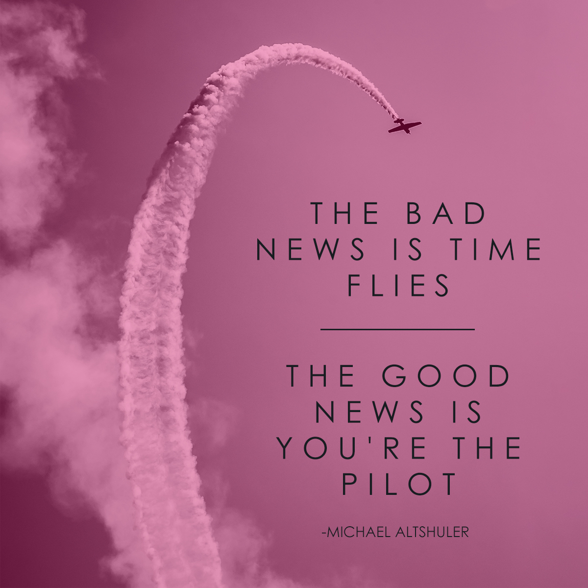 letsgrowvirtual's tweet image. "The bad news is time flies, the good news is you're the pilot." - Michael Altshuler 

#quote #letsgrowvirtual #growyourbusiness #onlinemarketing #business #digitalmarketingexpert