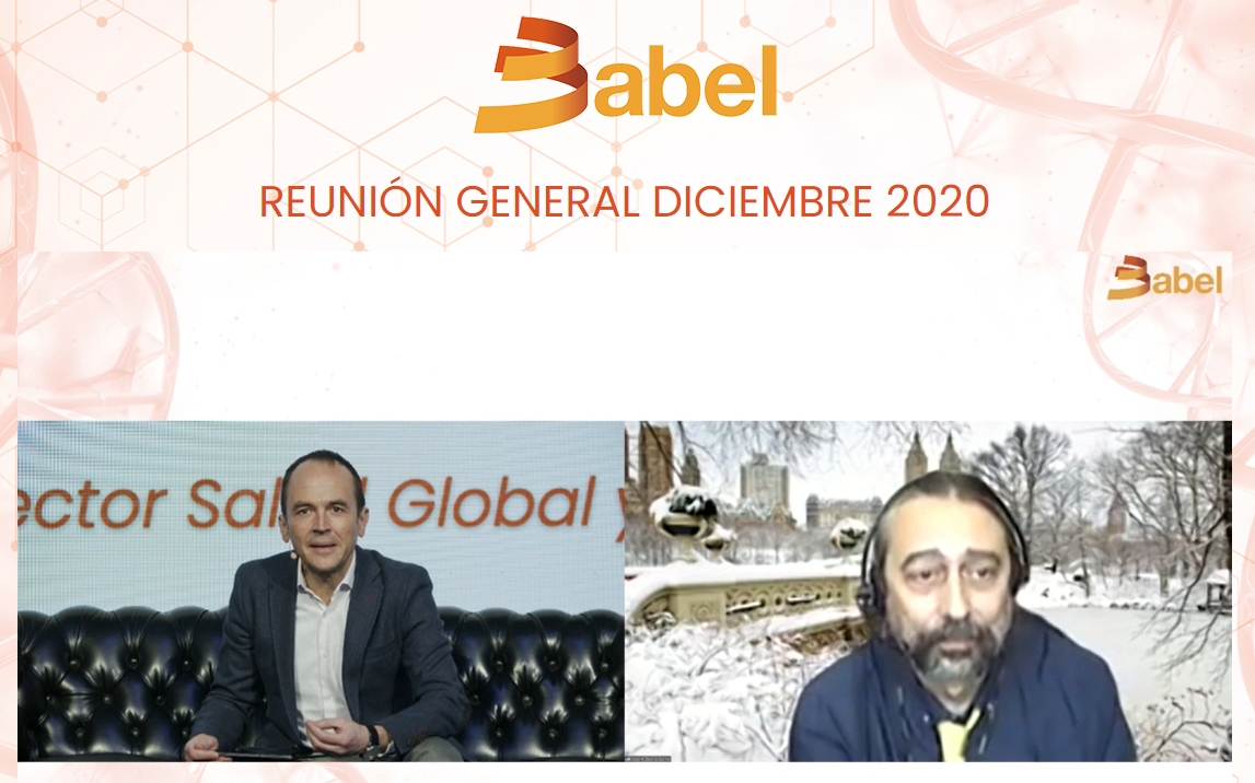 JesusDFRevelles's tweet photo. El presidente y fundador de @BABELgrupo @SalFontan entrevista a Adolfo García Sastre, codirector del @IcahnMountSinai en Nueva York, en la Reunión General #GMBABEL https://t.co/zPeSzgmRkk