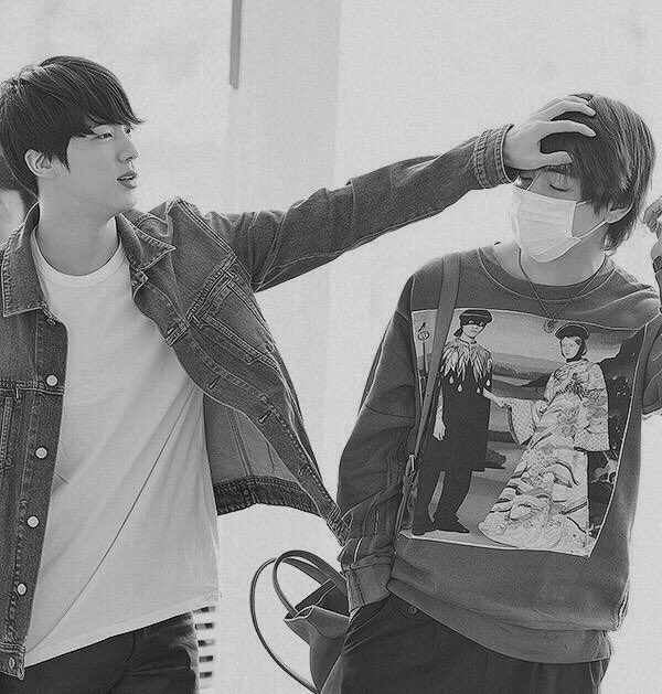 taehyung and seokjin being the happiest together — a thread