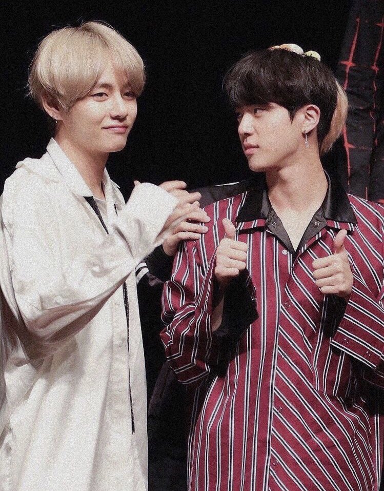 taehyung and seokjin being the happiest together — a thread