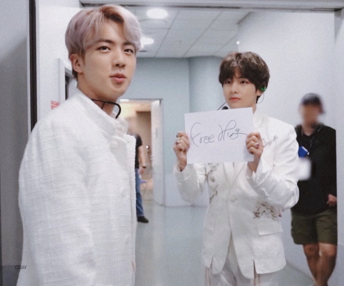 taehyung and seokjin being the happiest together — a thread