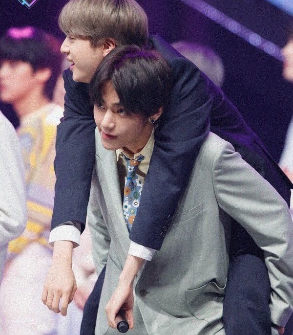 taehyung and seokjin being the happiest together — a thread