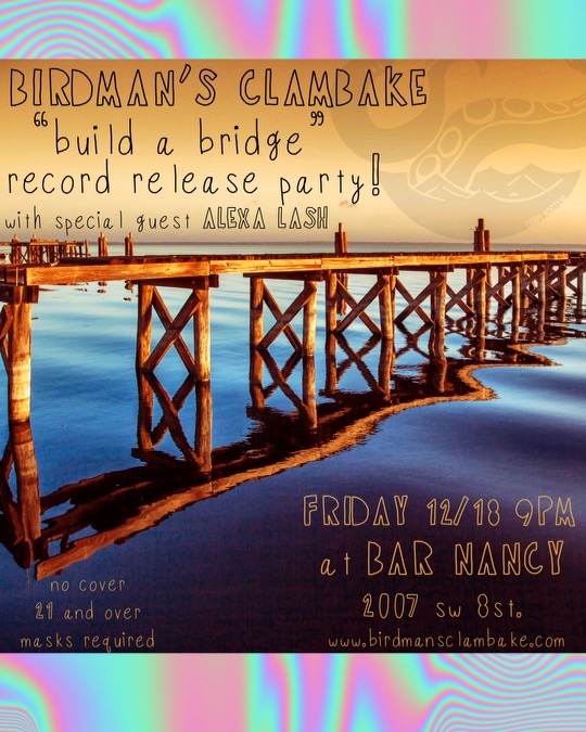 TONIGHT is the night! Celebrate the release of "Build a Bridge" @BarNancy with special guest #AlexaLash, beginning at 9 p.m. No cover, 21+ welcome, #wearamask. #LittleHavana #rock eventsnearhere.com/find-events/Al…