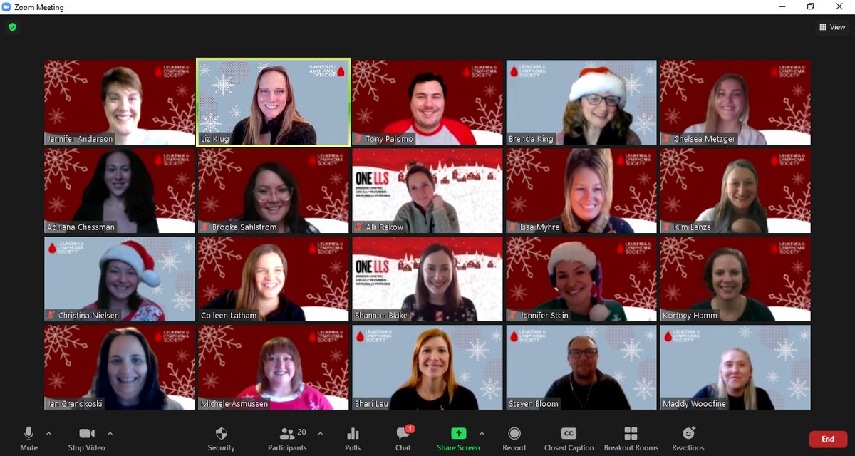 Happy holidays from all your LLS friends in the Upper Plains region!