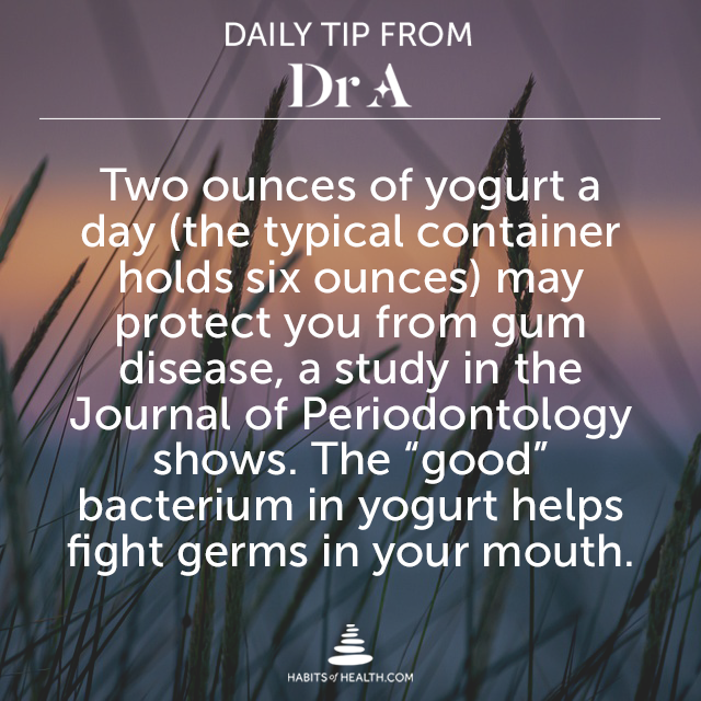 Yogurt can provide a surprising oral health boost!

#habitsofhealth #OPTAVIA