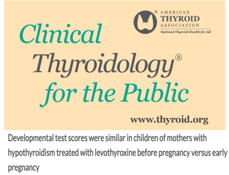 AmThyroidAssn's tweet photo. Are developmental test scores in children of #hypothyroid mothers affected by when the mothers star.
https://t.co/AWqJXxlg8n
#CTFP #AmericanThyroidAssociation #ATAthyroid2020 https://t.co/z1G1KOEsqN