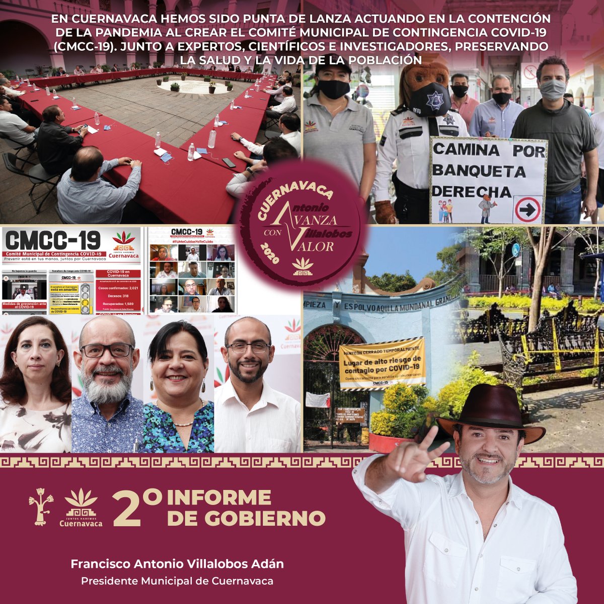 AntonioLobito01's tweet photo. Fuimos los primeros en conformar el Comité Municipal de Contingencia Covid-19 (CMMC-19), donde dimos a conocer las medidas de urgente necesidad para salvaguardar la salud de los habitantes de la ciudad. #CuernavacaAvanzaConValor https://t.co/t8rGAEWKT0
