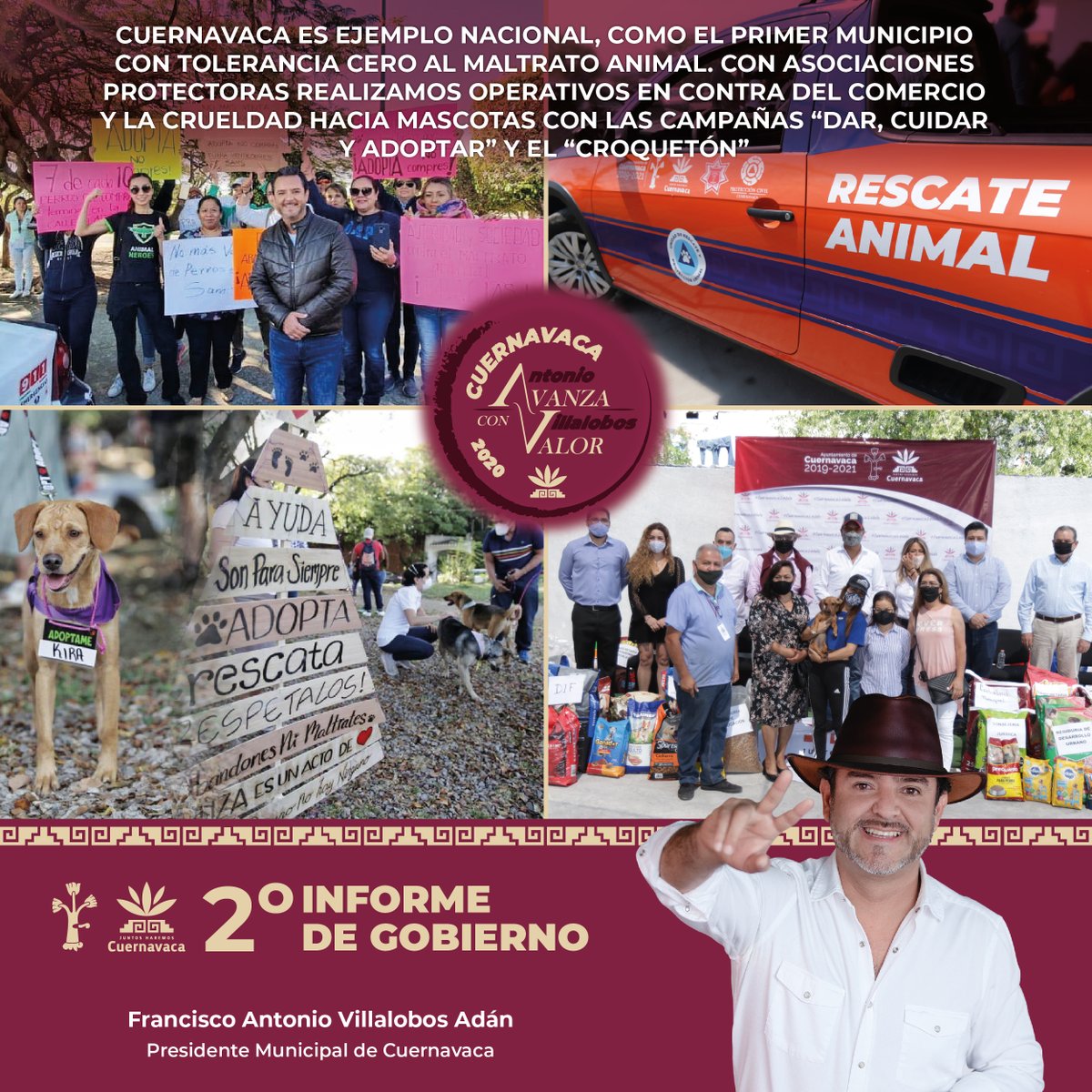 AntonioLobito01's tweet photo. Desde la Dirección de Control Canino y Fauna del @CuernavacaGob, somos el primer municipio en contra del maltrato animal, y que ha puesto el ejemplo nacional para evitar lastimen y comercialicen a estos seres vivos. #CuernavacaAvanzaConValor https://t.co/Yy0FSgHMu2