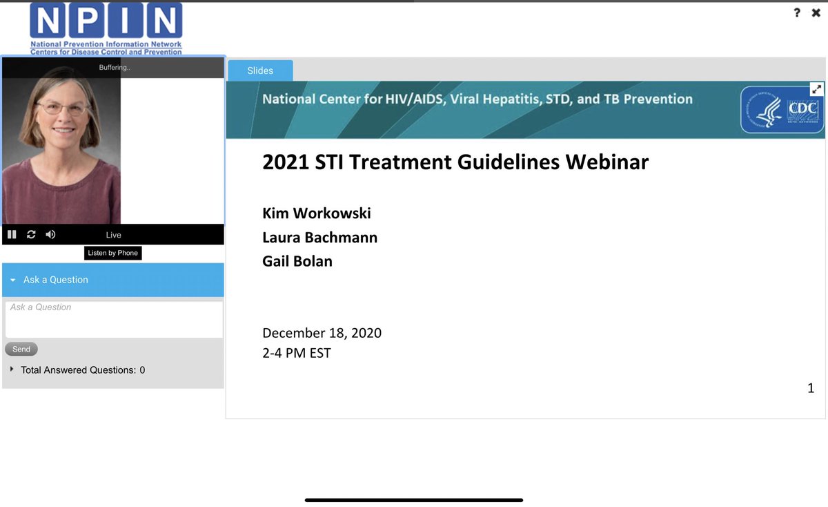 It’s starting!!! Updates to come after the presentation but updates to the CDC STI Guidelines  @CDCSTD  #IDtwitter