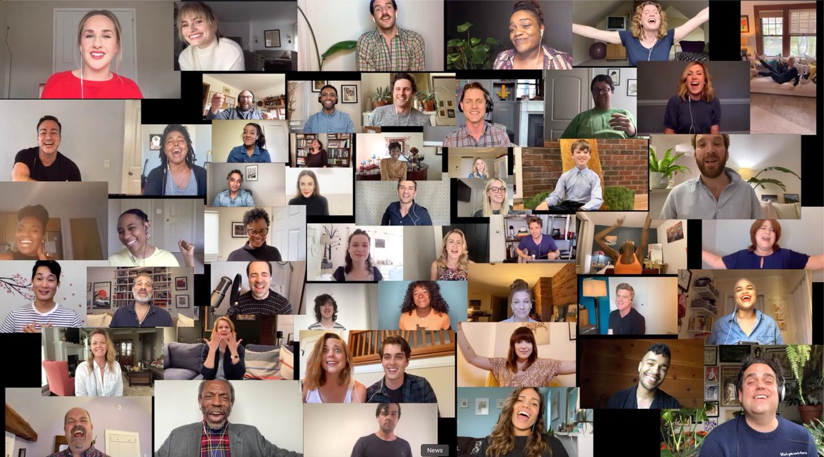 This was a beautiful collection of filmed-at-home renditions of Sondheims songs by tons of amazing Broadway talents. You got songs from Sweeney Todd, Sunday in the Park With George, Company, Into the Woods, Follies, Pacific Overtures, even an unused song from Assassins!