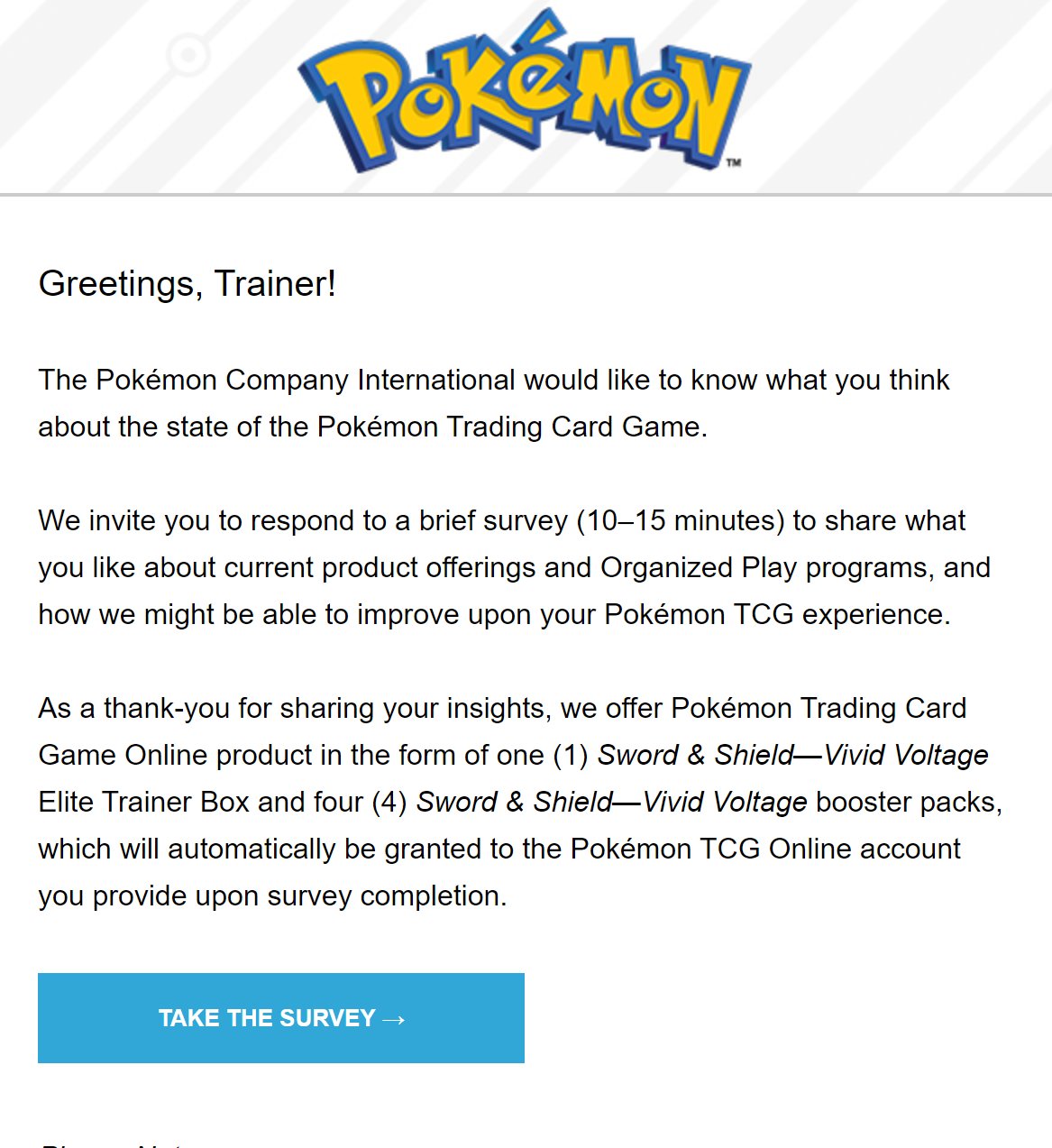 Kevin Clemente on Twitter: "Check your e-mails used for your Play Pokemon  account! I don't know who else got this e-mail but this is a good sign and  we should all take
