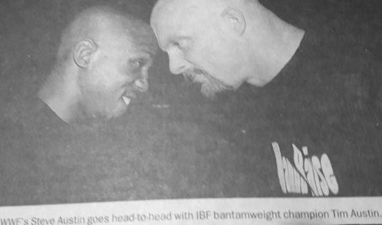 ThrillVictory's tweet photo. Meeting of the Austin's = Boxing champion "The Cincinnati Kid" Tim Austin and wrestling champion Stone Cold Steve Austin. #TimAustin #Cincinnati #boxing #StoneCold #SteveAustin #StoneColdSteveAustin #wrestling https://t.co/P23rHrOSoj