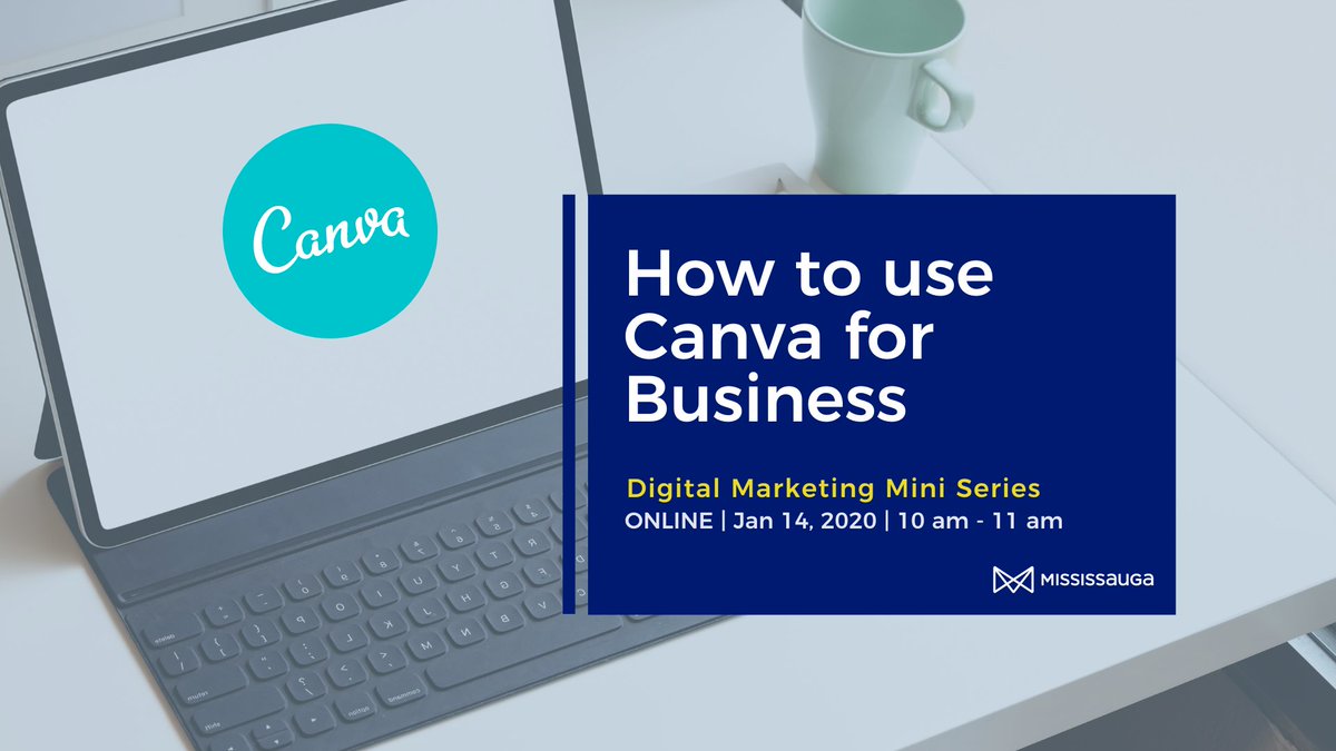 MississaugaEDD's tweet photo. Sign up for our How to use Canva for Business Webinar!
Learn how to create and design social graphics on Canva to share on your social media platforms to build your online brand.
Register here: https://t.co/l4IfcOpOGE
#Mississauga #MBECdigital #digitalmainstreet https://t.co/2DpwUPiLG3